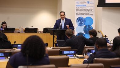 Ministro de Salud Pública ante la ONU